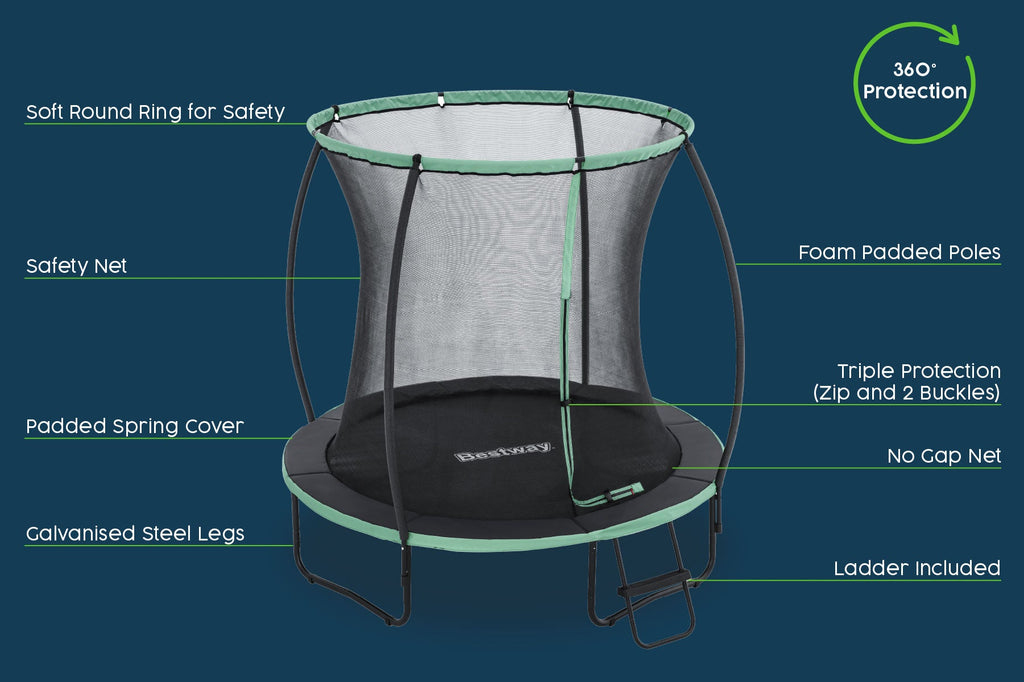 Xtreme Air 8ft Trampoline, Ladder & Enclosure