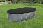 9ft 10inch Oval Pool Cover for Power Steel Above Ground Pools