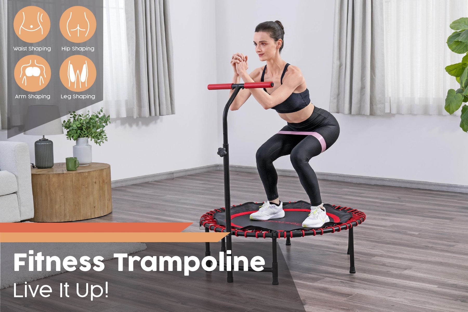 Aerobounce Exercise and Rebounder Trampoline
