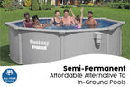 10ft x 48in Round Hydrium Steel Above Ground Pool Set