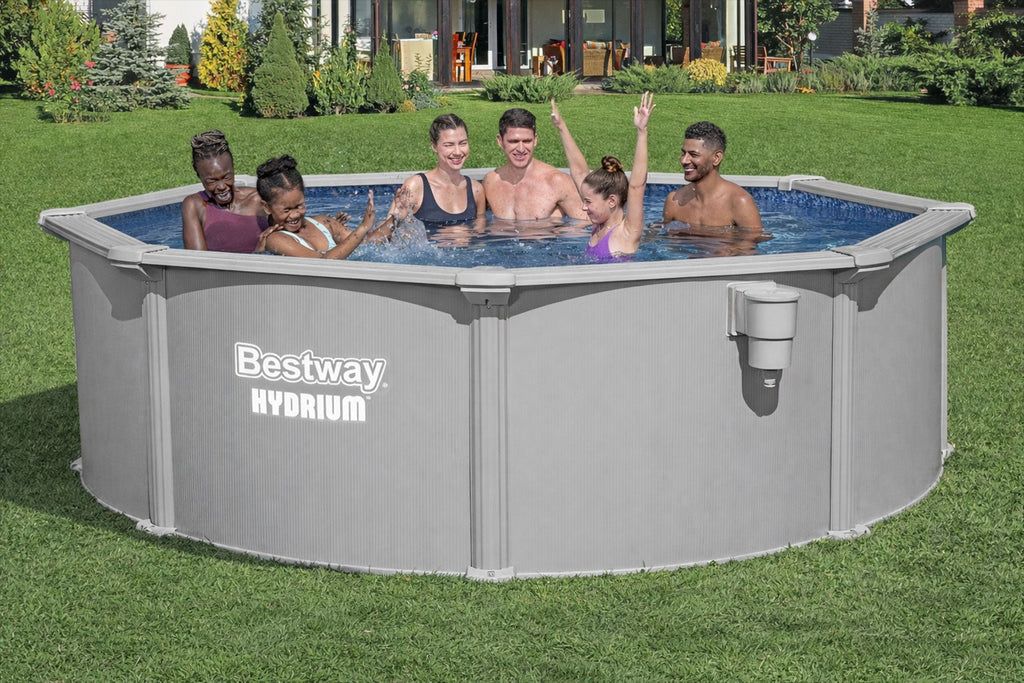 10ft x 48in Round Hydrium Steel Above Ground Pool Set