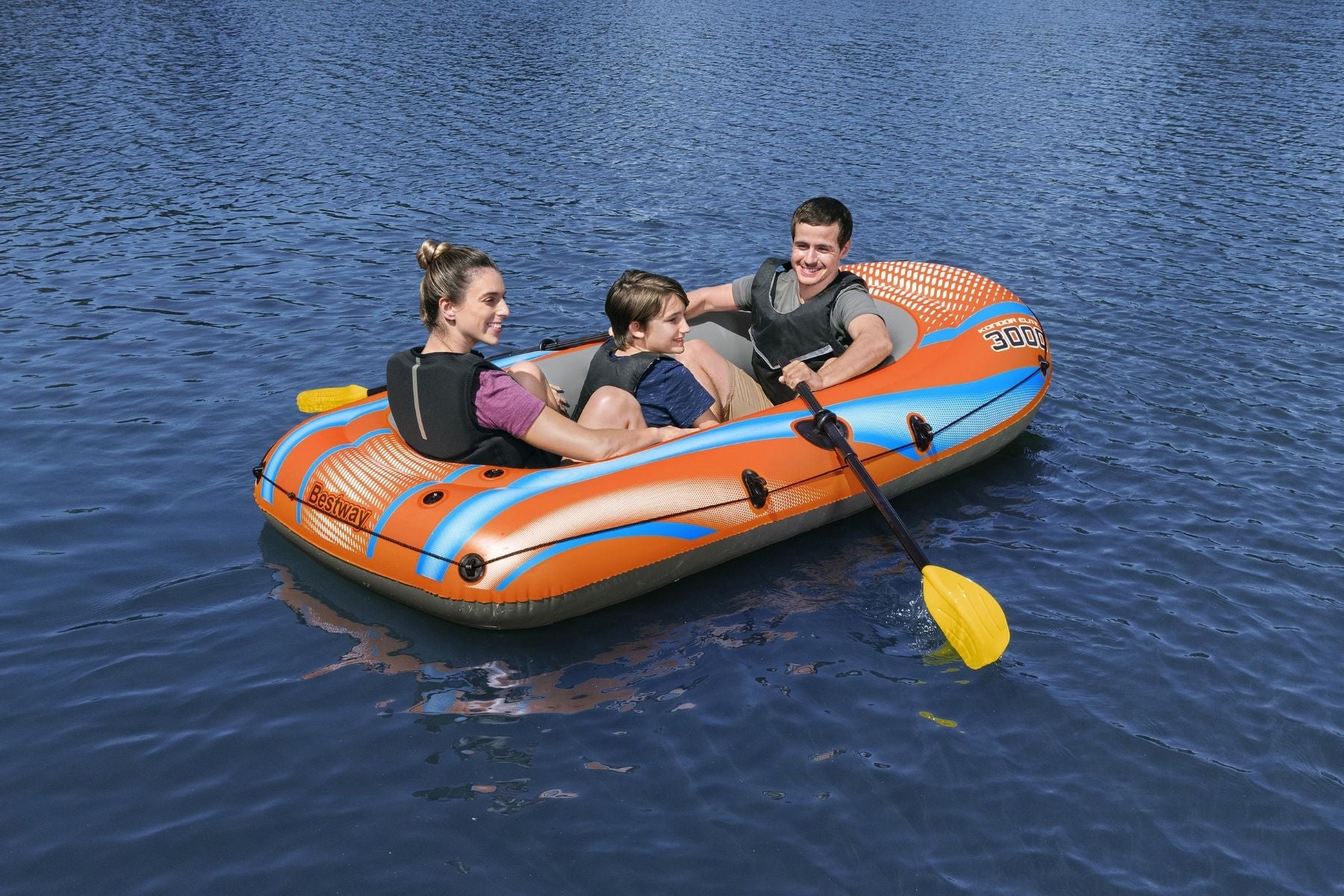 3 Person Inflatable Boat Set Kondor Elite 3000