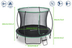 10' Xtreme Air Trampoline, Ladder & Enclosure