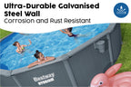 16ft x 52in Round Hydrium Steel Above Ground Pool Set