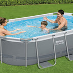 10ft x 33in Dark Grey Oval Steel Pro MAX Above Ground Pool Set