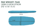 AlpineLite Ultra-Light Extreme Cold Weather Sleeping Pad - Wide R Value 7.6