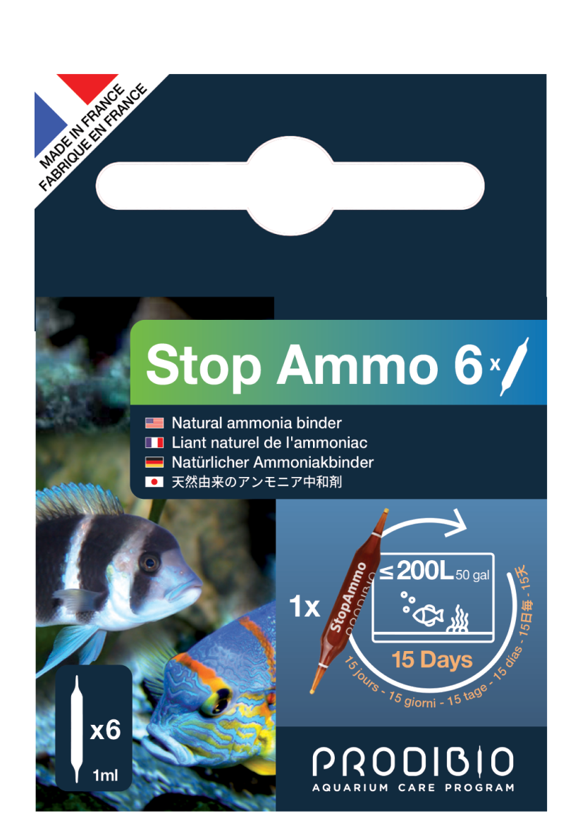 Prodibio Stop Ammo, Aquarium Ammonia Treatment