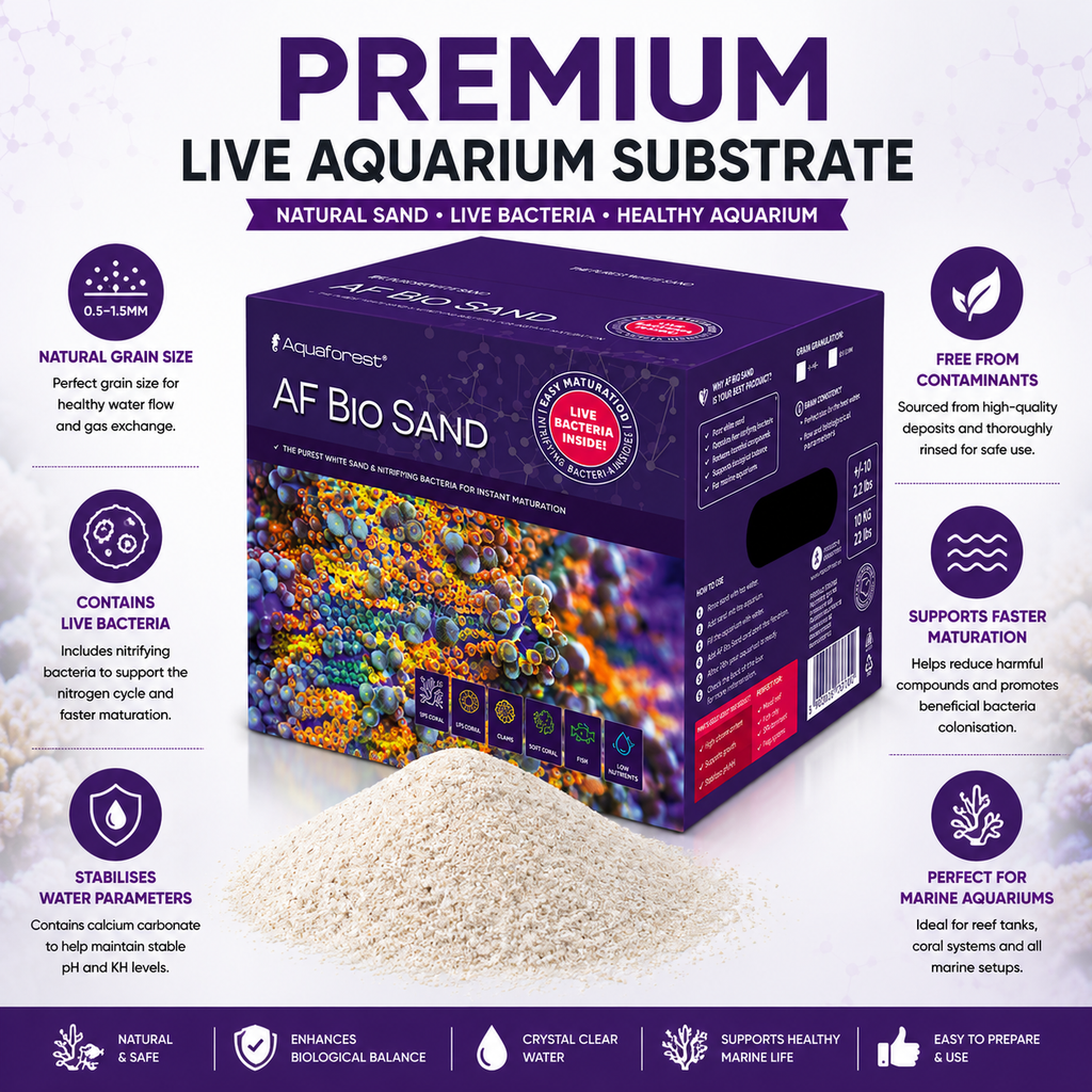 Aquaforest Bio Sand 10kg 0.5–1.5mm Marine Aquarium Fish Tank Substrate Bacteria