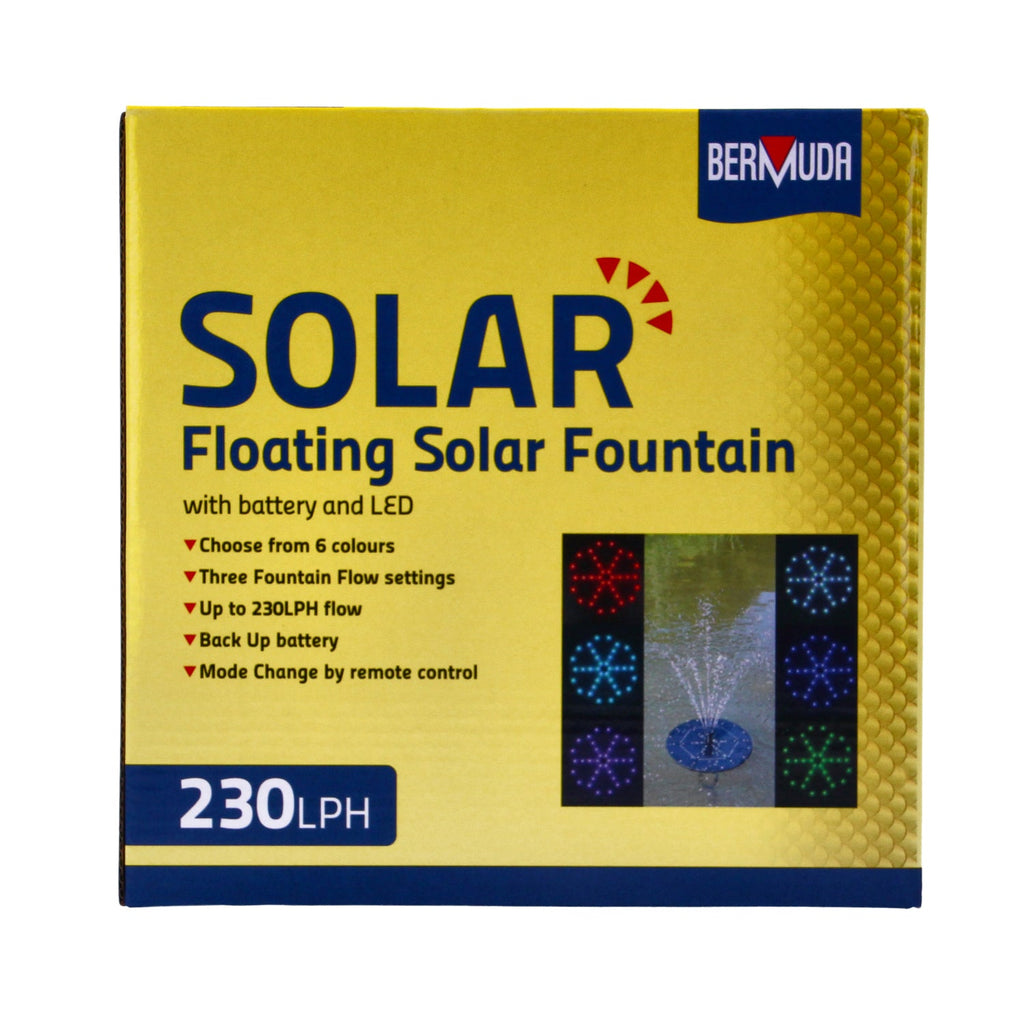 Bermuda Solar Pond Pump Fountain Water Feature Eco Power 230 LPH