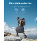 Anker SOLIX PS200 Bifacial 200W Portable Solar Panel, IP68 Waterproof Foldable Solar Charger for RV, Camping, and Home Backup