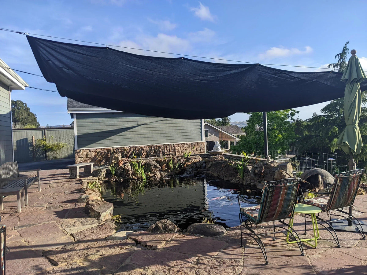 Black 86% Super Shade Mesh Tarp 6' x 8'