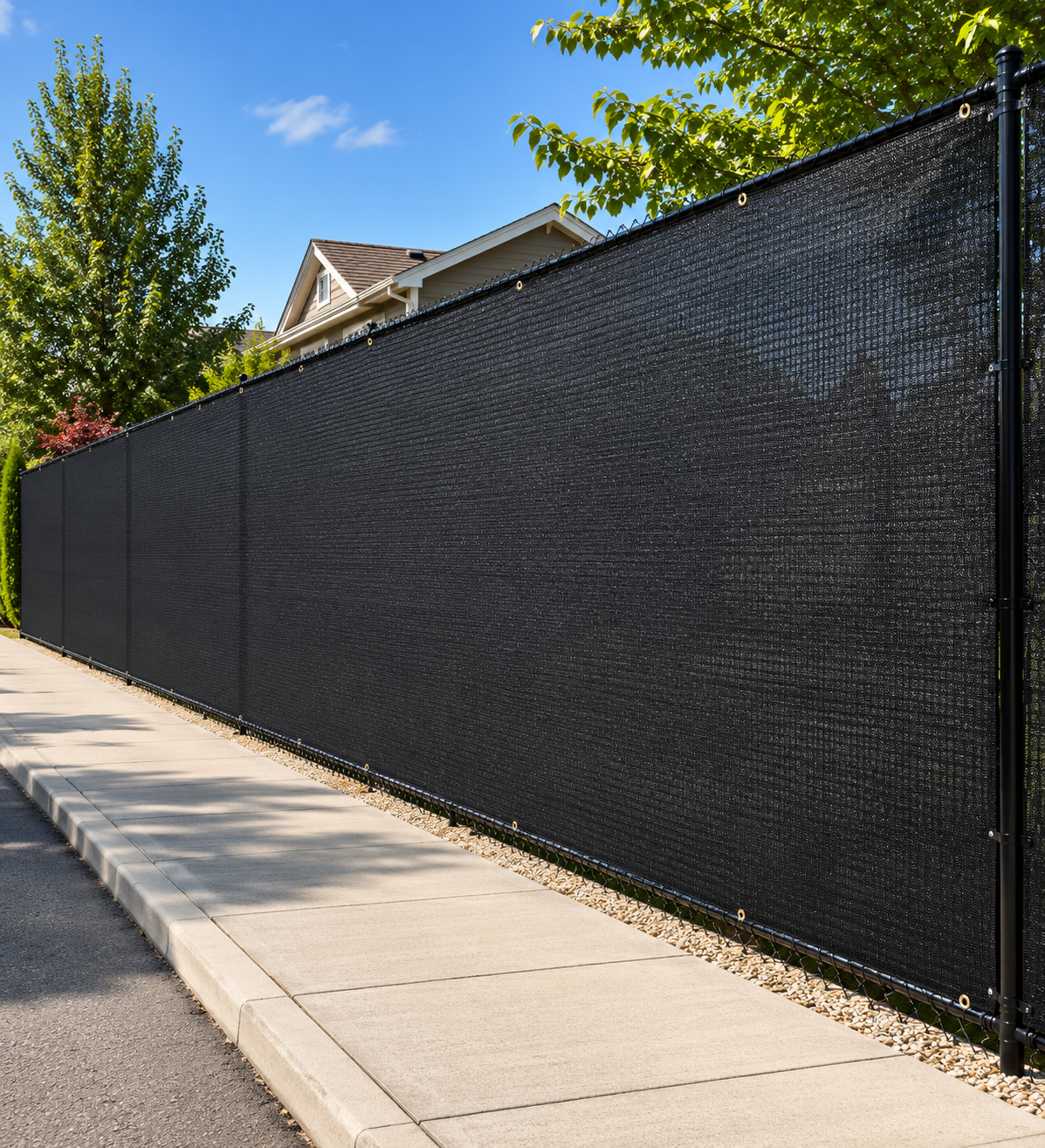 90% Black Privacy Fence 8' x 50'