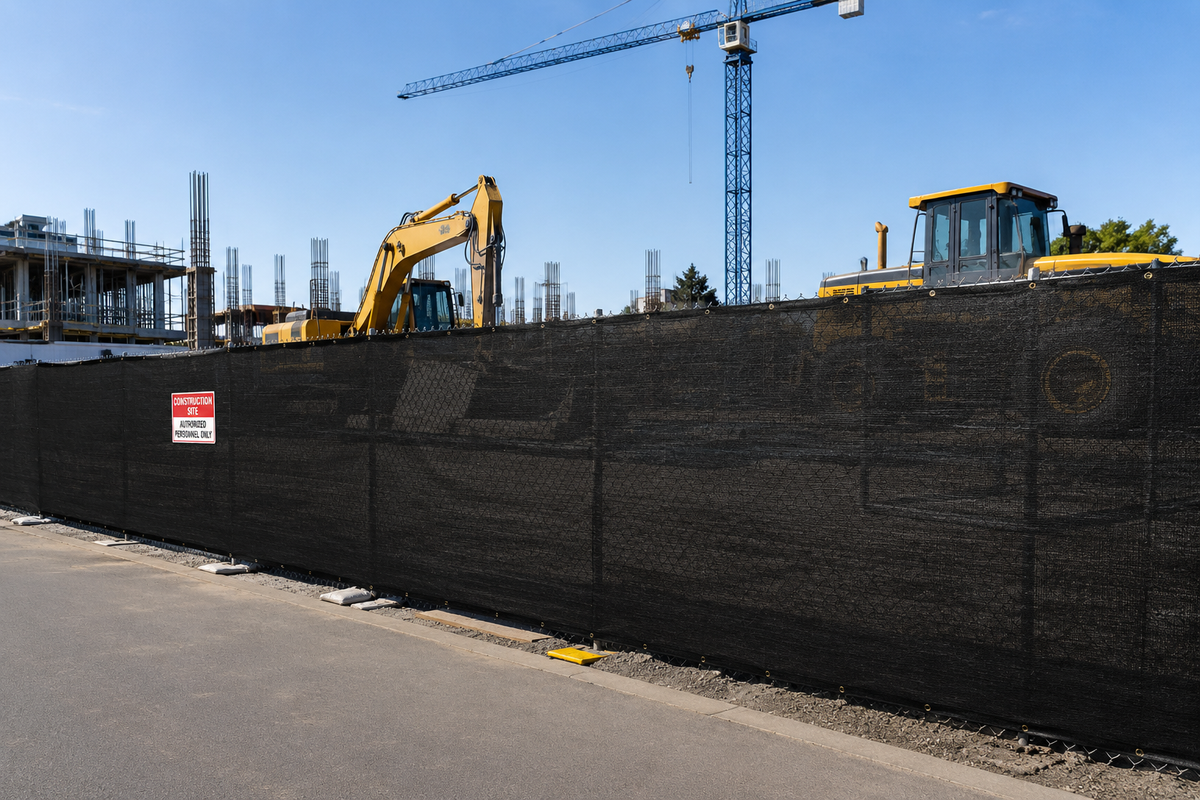 90% Black Privacy Fence 8' x 50'