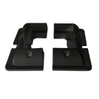 Exotronic Black Solar Panel ABS Plastic Corner Brackets