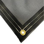 Vinyl Mesh Tarp - Black - 30' x 50'