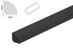 uPVC 18 MM Scotia Skirting Board 1 M & 2.5 M Length Quadrant Trim Moulding Decorative Flooring Edge Beading Strip