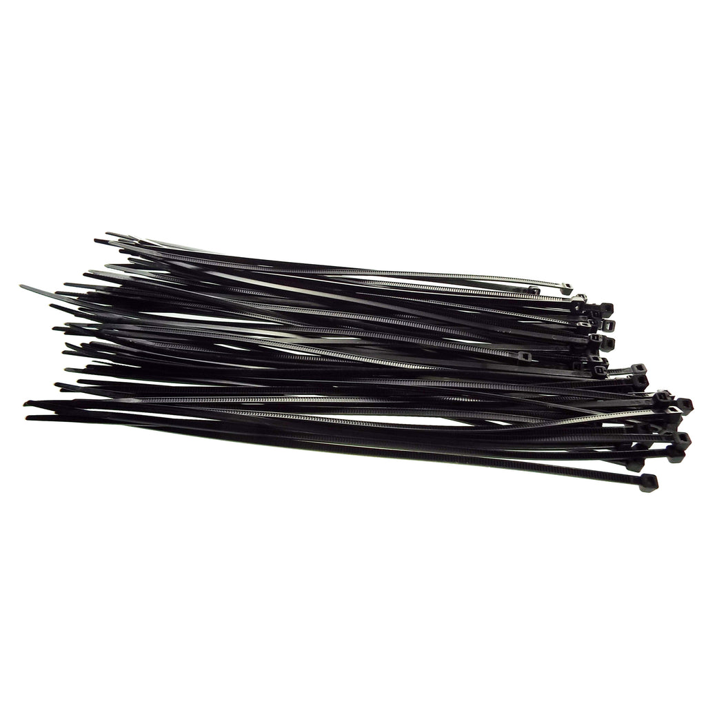 100 Cable Ties (2.5mm x 100mm) Black