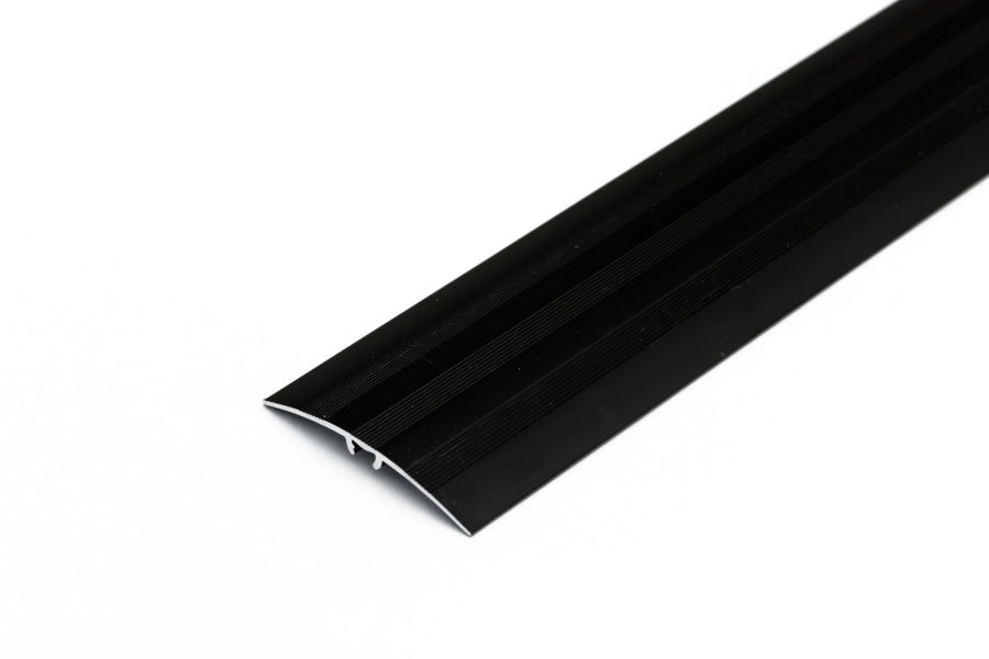 black transition trim flooring