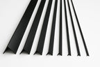 1m & 2.48m Length – Black PVC Corner Angle Trim 90° Plastic Equal & Unequal Edge Protector
