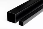 Plastic Box Section Square Tube - 1m & 2.5m Length – Black & White Durable PVC