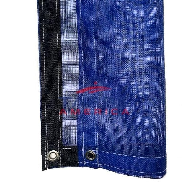 Custom Blue 8 oz. Medium Duty Vinyl Coated Mesh Tarp by ShadeMax®