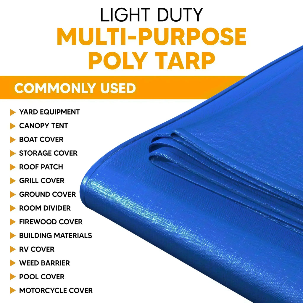 Blue Poly Tarp 15' x 15'