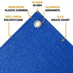 Blue Poly Tarp 80' x 80'