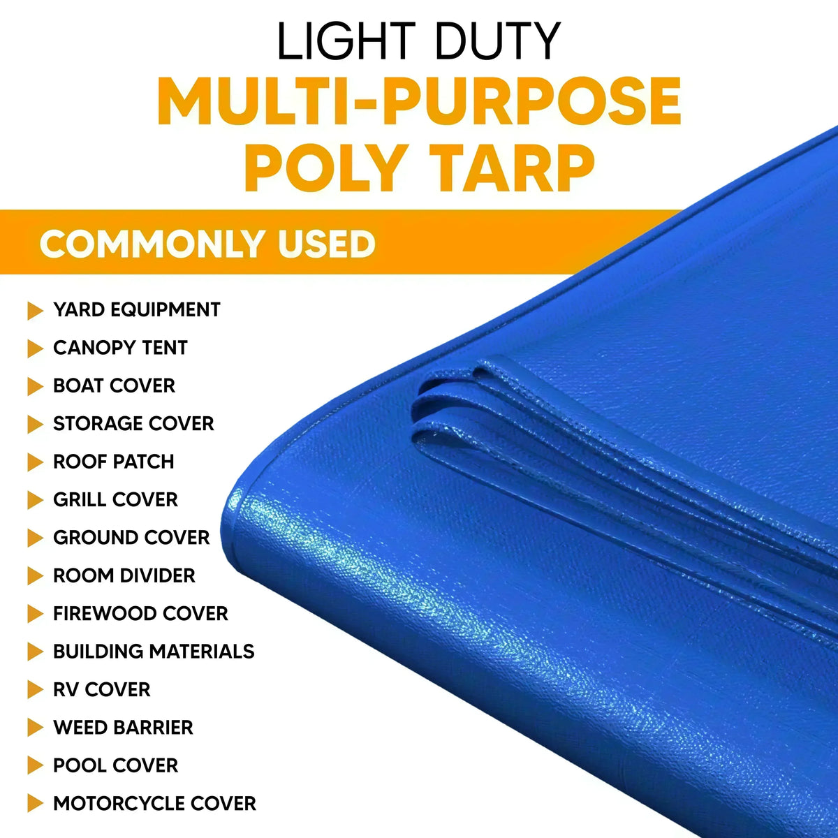 Blue Poly Tarps 5' x 7' - Case of 45