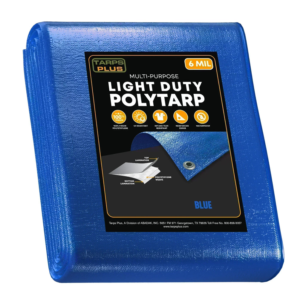 Blue Poly Tarps 5' x 7' - Case of 45