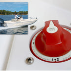 Blue Sea 300A Red Mini m-Series 4 Position (OFF/1/2/1+2) Battery Selector Switch