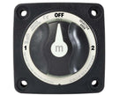 Blue Sea 300A Black Mini m-Series 3 Position (OFF/1/2) Battery Selector Switch