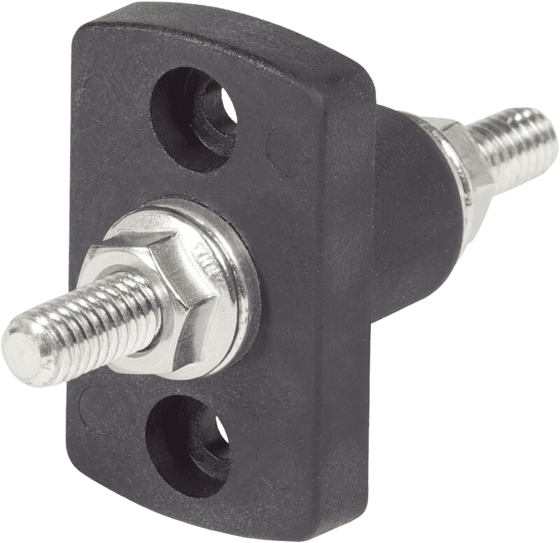 Blue Sea 250A Black 5/16 Terminal Feed Through Connector