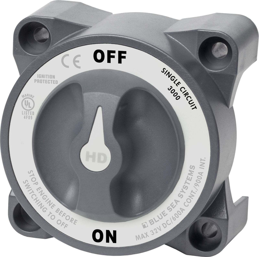 Blue Sea 600A HD-Series Heavy Duty On/Off Battery Switch