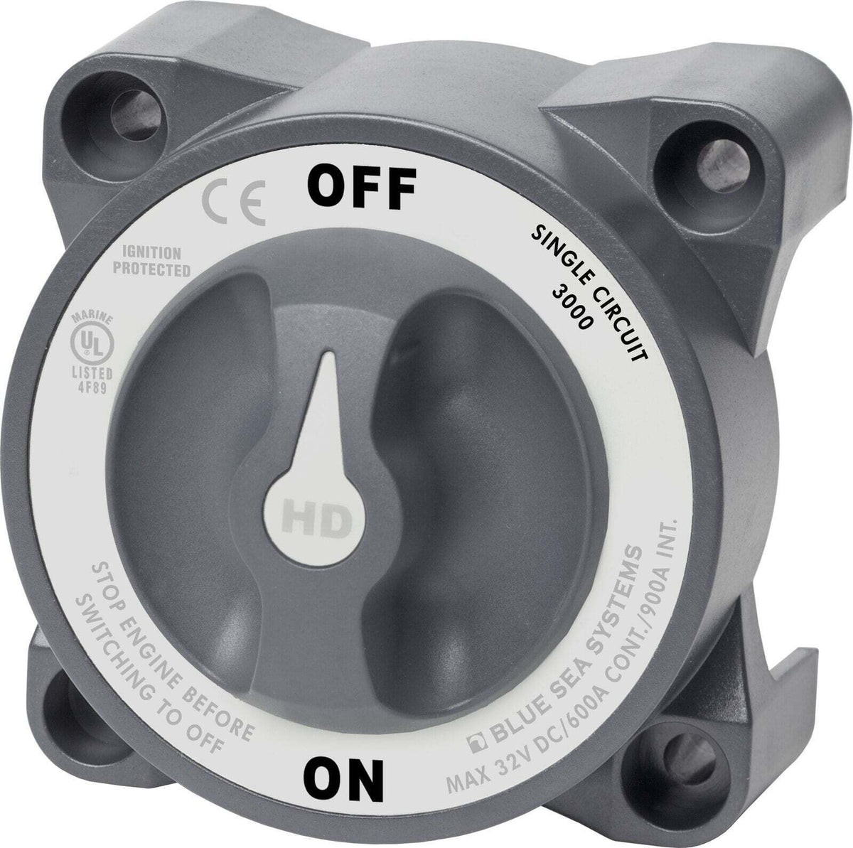 Blue Sea 600A HD-Series Heavy Duty On/Off Battery Switch