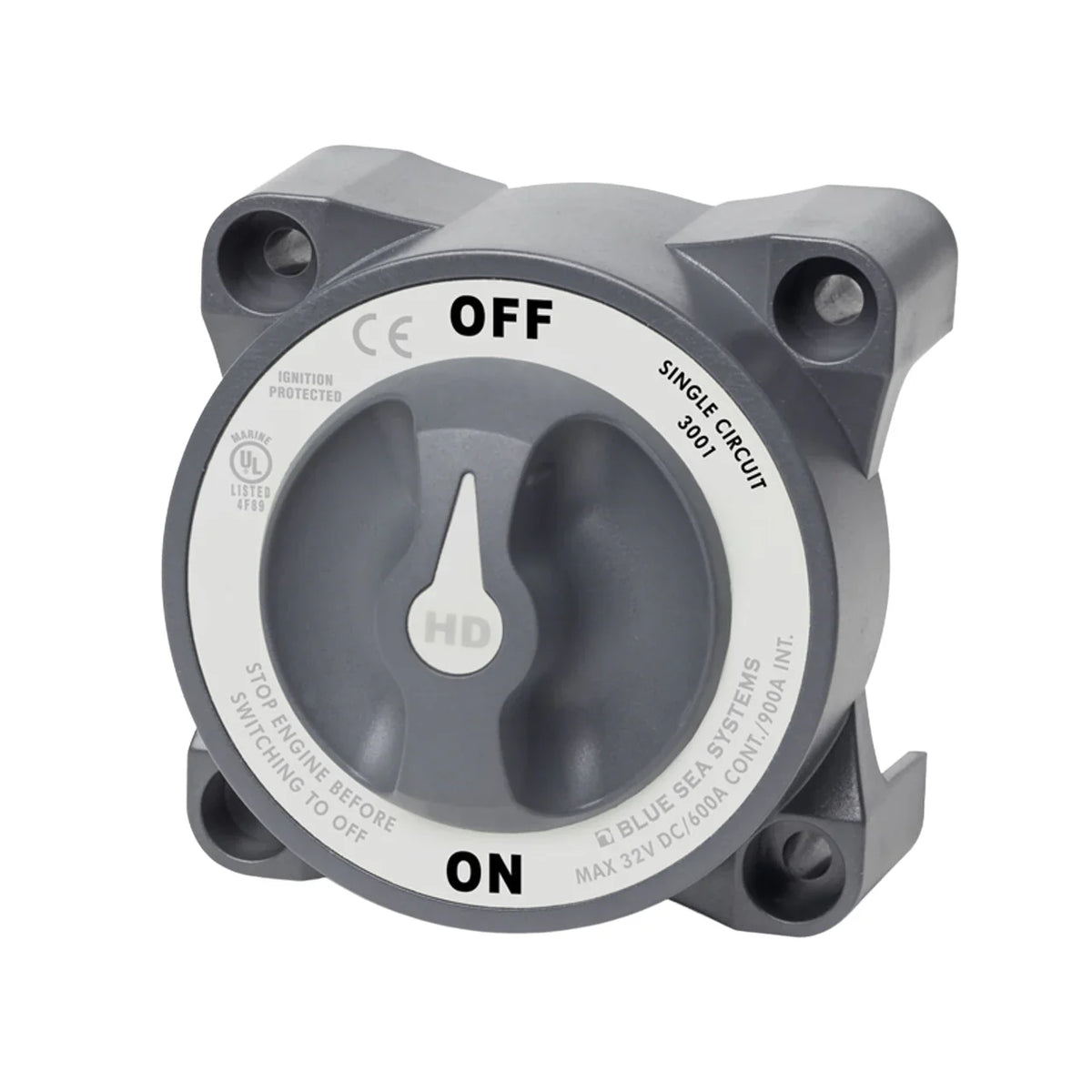 Blue Sea 600A HD-Series Heavy Duty On/Off Battery Switch w/ AFD