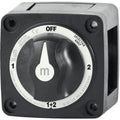 Blue Sea 300A Black Mini m-Series 4 Position (OFF/1/2/1+2) Battery Selector Switch