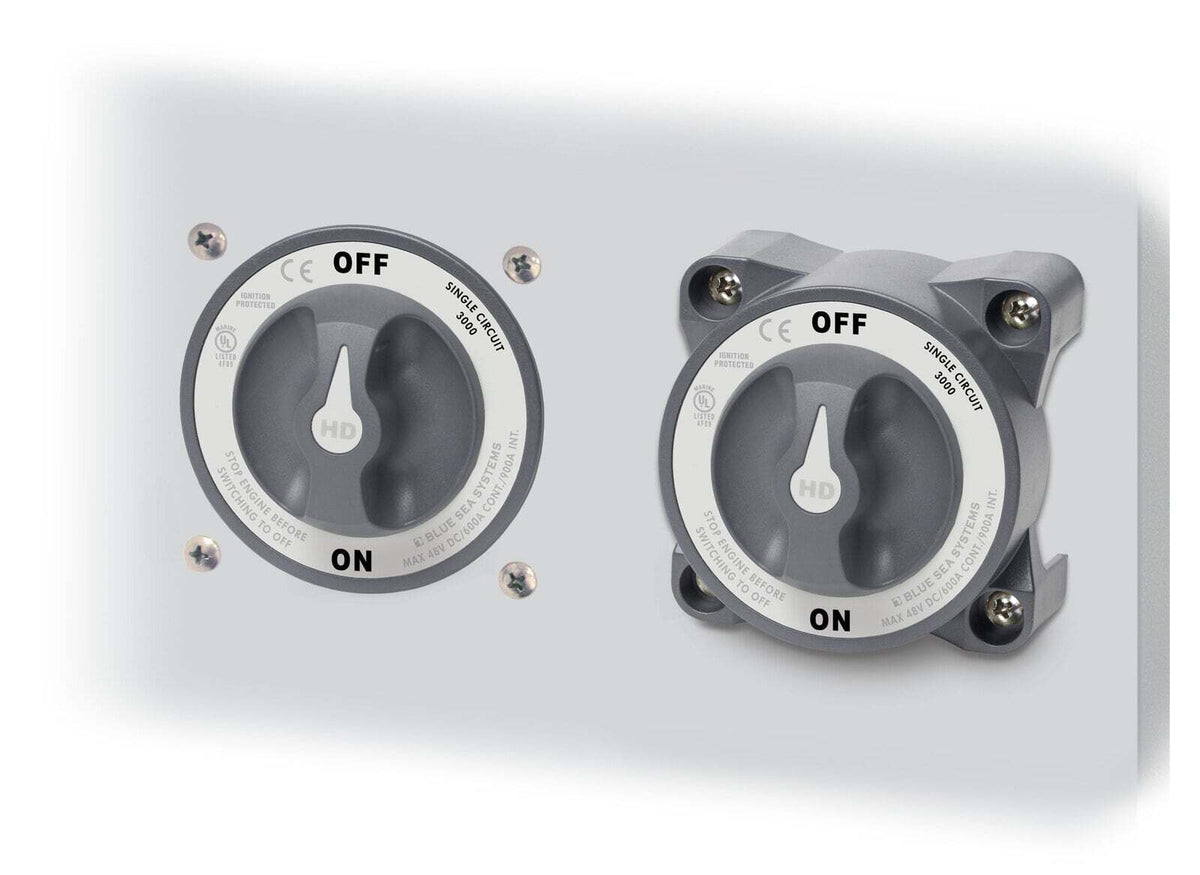 Blue Sea 500A HD-Series Heavy Duty 4 Position (OFF/1/2/1+2) Battery Selector Switch