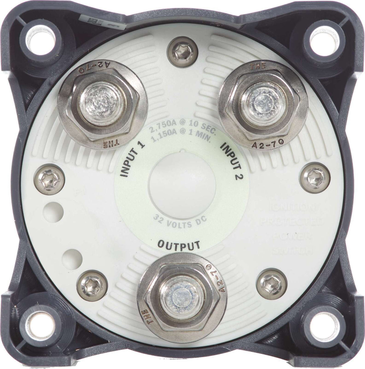 Blue Sea 500A HD-Series Heavy Duty 4 Position (OFF/1/2/1+2) Battery Selector Switch