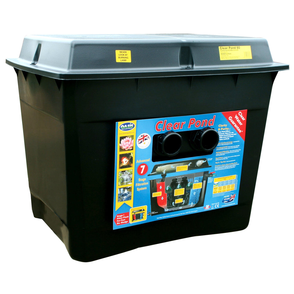 Oasis Clear Pond UV Filter 80W - Multi-Chamber Design