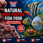 BCUK 100g Frozen Bloodworm – Natural Fish Prey