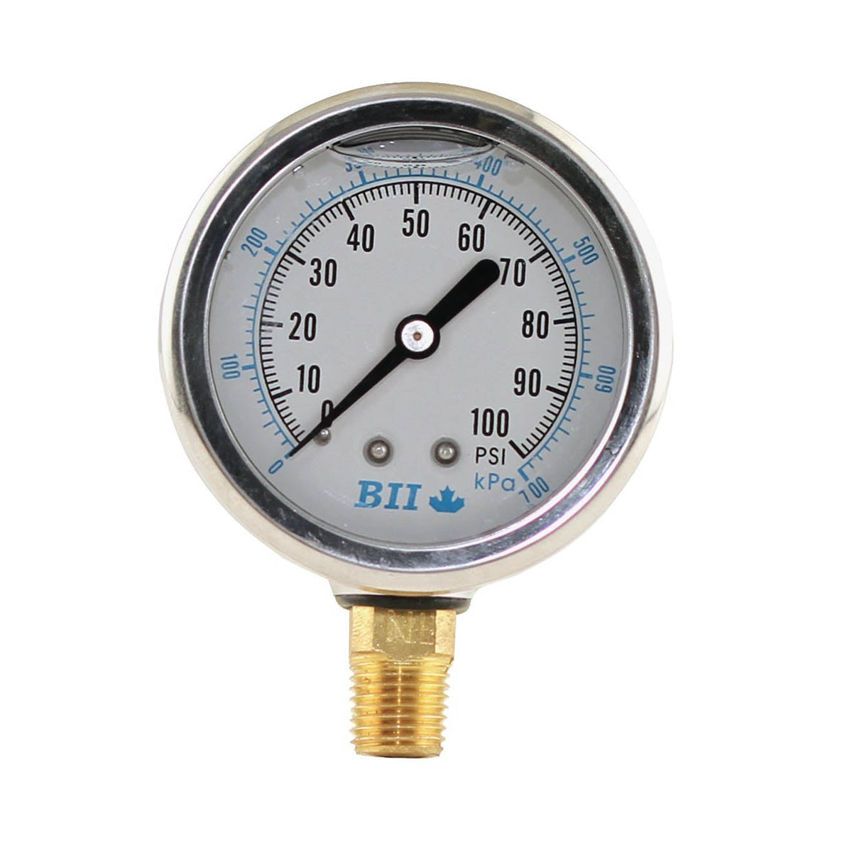 Boshart 2.5" Pressure Gauge Liquid 1/4x200