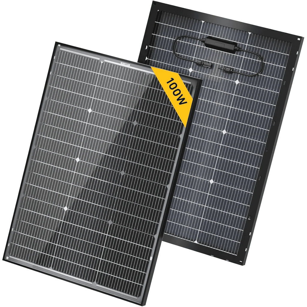 BougeRV 100 Watt 12V 16BB N - Type Bifacial Solar Panel - Off Grid Stores