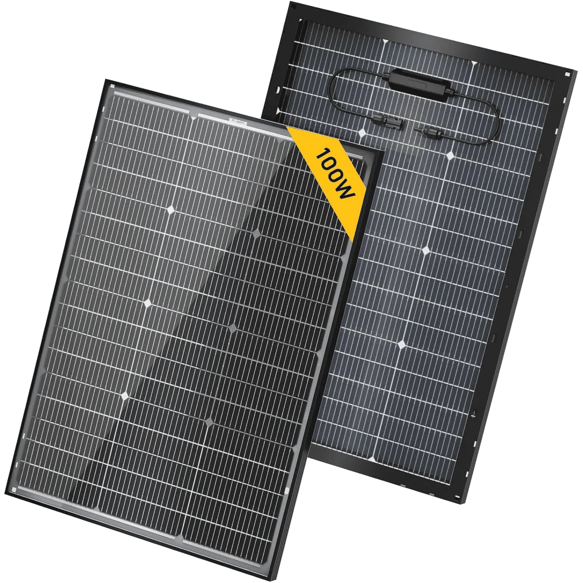 BougeRV 100 Watt 12V 16BB N - Type Bifacial Solar Panel - Off Grid Stores