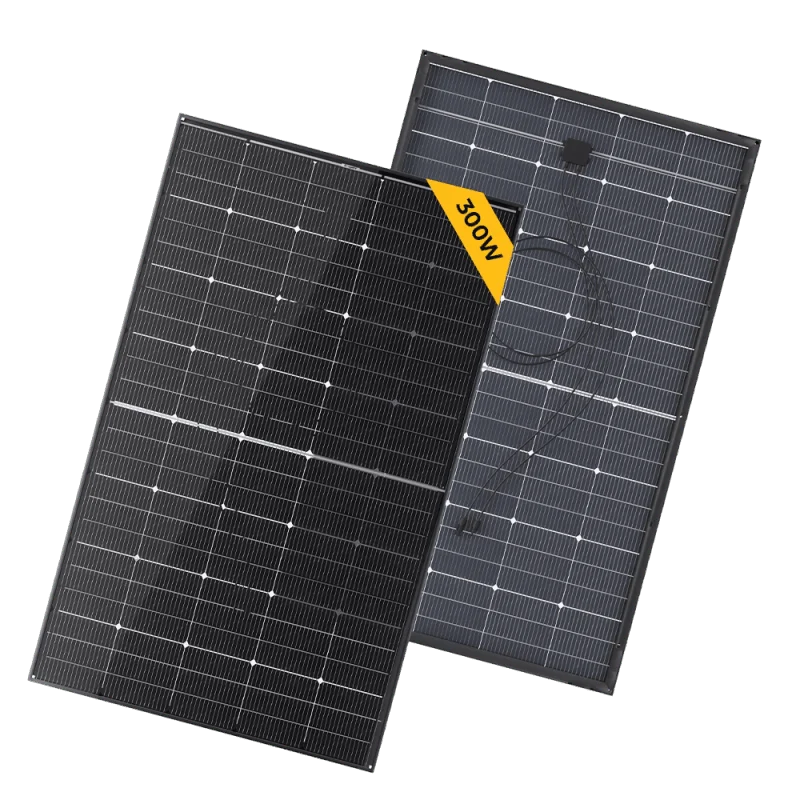 BougeRV 300 Watt N-Type Rigid Bifacial 16BB Mono Solar Panel