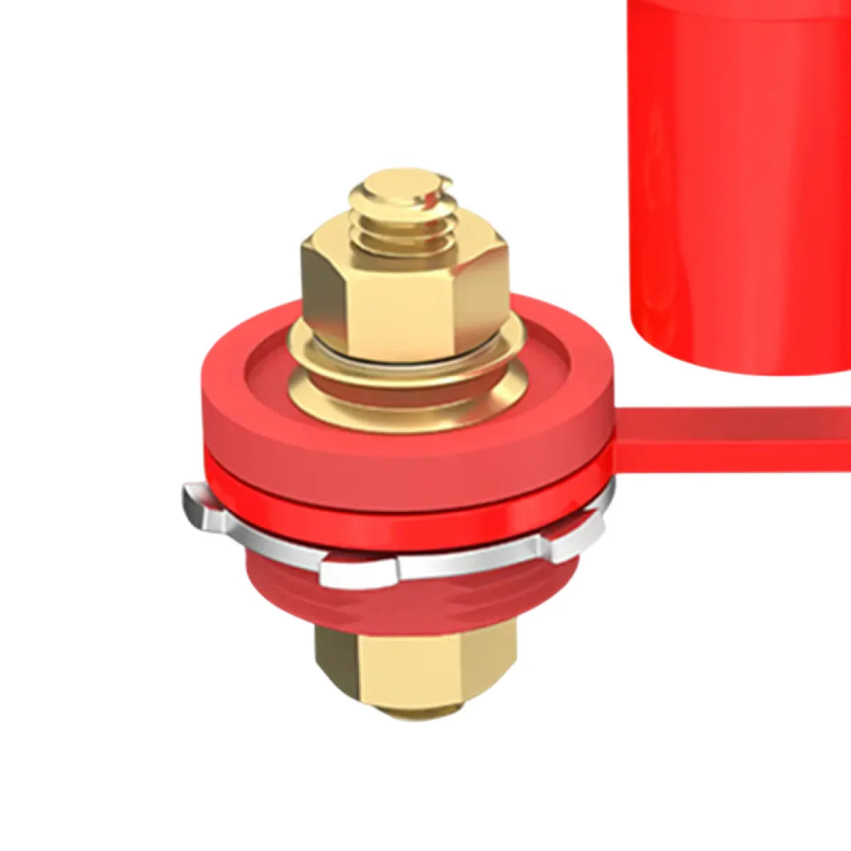 Exotronic 250A Bulkhead M10 Red Battery Post with Boot