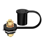 Exotronic 250A Bulkhead M10 Black Battery Post with Boot