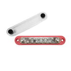 Exotronic 150A Red 2x M6 Stud Busbar with 12 Screws & Cover