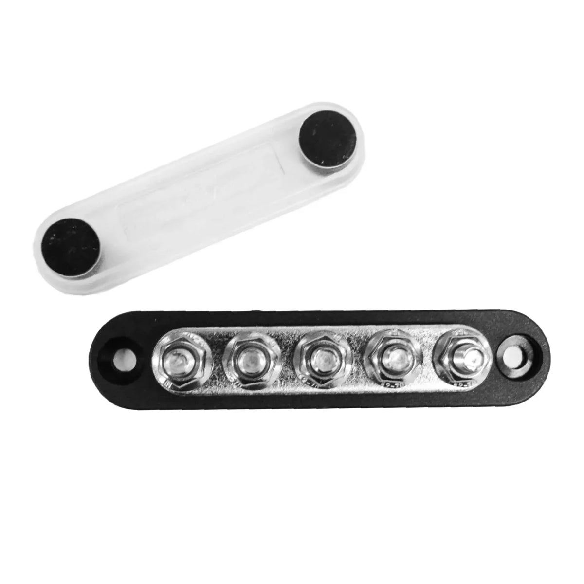 Exotronic 150A Black 5x M6 Stud Busbar with Cover