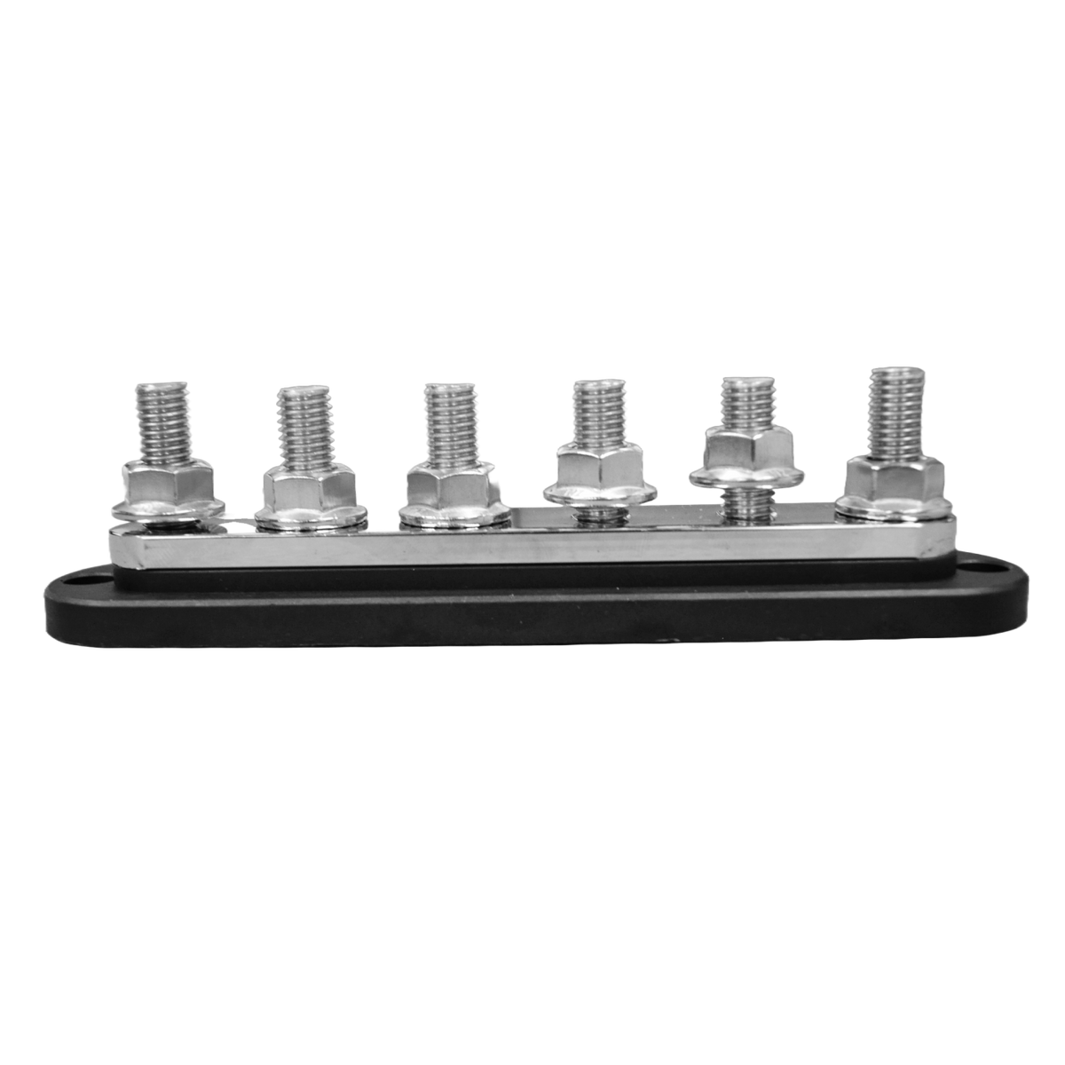 Exotronic 150A Black 6x M6 Stud Busbar with Cover