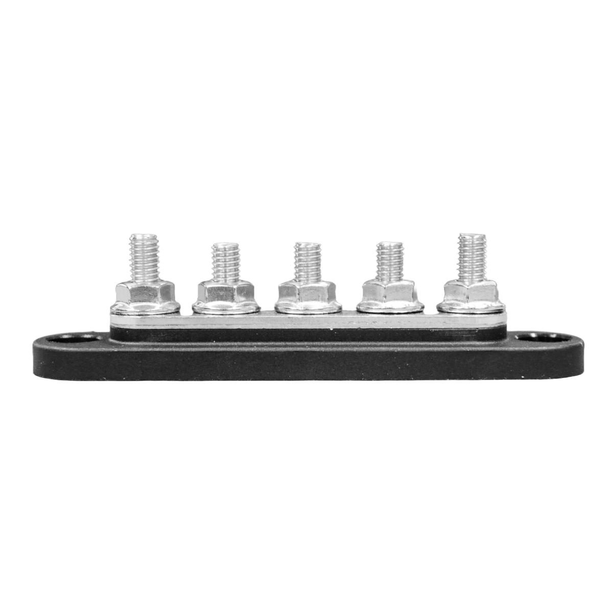 Exotronic 150A Black 5x M6 Stud Busbar with Cover